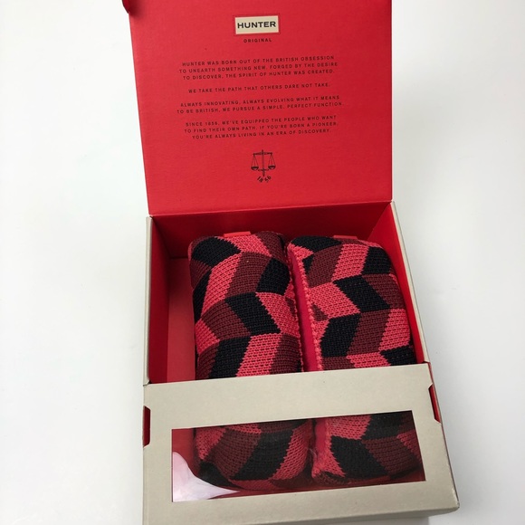 Hunter Accessories - Hunter original boot socks in geodaz watermelon